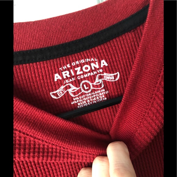 Red Thermal Long Sleeve Shirt - Picture 6 of 7